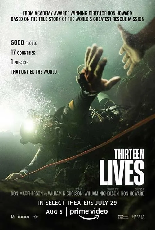 Thirteen Lives Movie Poster on huluxtv IPTV